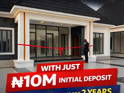 Limited Opportunity to Own This Beautiful 3 Bedroom Bungalow with a BQ — Bluestone Treasure Estate, Few Mins From Redemption Camp, 2 Yrs Payment, Mowe Town, Ogun