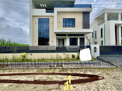 Exquisitely Carved 6 Bed Fantastic Home with Pool, Cinema and BQ — Lekki, Lagos