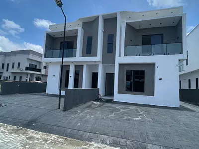 4 Bedroom Semi Detached Duplex with Tennis Court & BQ with Study Room — Ajah, Lagos
