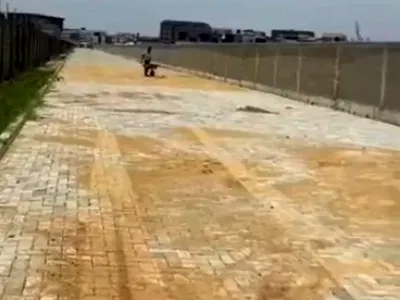 9.6 Hectares Sand Filled Settled Land Paved and Fenced — Ikate Elegushi, Lekki, Lagos