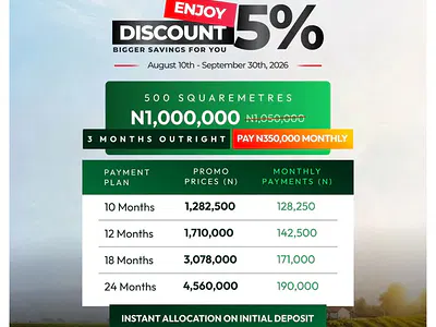 500SQM Residential Land with Flexible Payment Plan and Instant Allocat — Itura Garden Estate Phase 1, Moniya, Ibadan, Oyo State, Moniya, Ibadan, Oyo