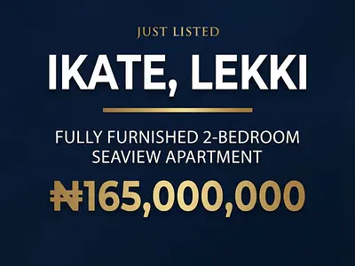 Fully Furnished 2-Bedroom Seaview Apartment with Solar, Elevator — Lekki, Lagos