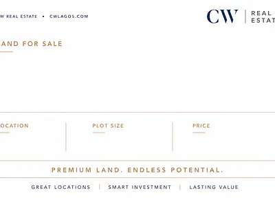 Prime 1666SQM Development Land — Victoria Island (VI), Lagos