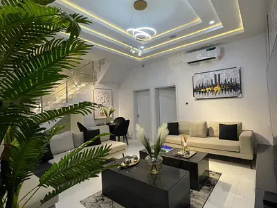 Fully Serviced Furnished Luxury Smart Home 4 Bedroom Terraced Duplex with 1 BQ — Osapa, Lekki, Lagos
