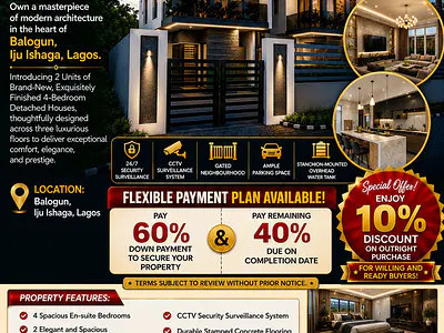 4 Bedroom Fully Detached Houses — Iju-Ishaga, Agege, Lagos