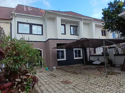 Under Renovation 3 Bedroom Semi Detached Duplex with 1 Room BQ — Naf Valley Estate Asokoro Diplomatic Zone, Asokoro District, Abuja