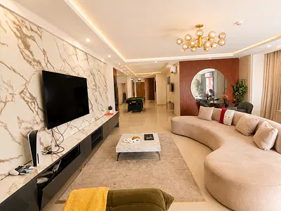 Waterfront 3 Bedroom Apartment with a Swimming Pool and Elevator. — Lekki, Lagos