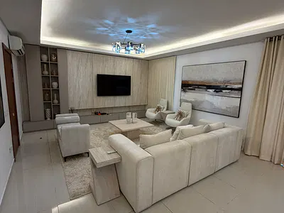 Luxury 3 Bedroom Serviced & Furnished Flat, Pool, Gym, Gardens, 24/7 Power — Asokoro District, Abuja
