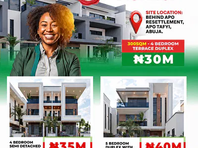 4 Bedroom Terrace Duplex — Access Estate Apo Tafyi, Apo, Abuja