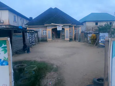 An Uncompleted 3 Bedroom Bungalow (Interior Not Yet Completed) — Abule Panu/ Gbarada, 2 Bus-Stops Before Eleko T-Junction, Ibeju Lekki, Lagos
