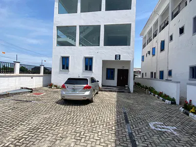 Luxury 2 Bedroom Glass House with Gym, Playground, Football Court — Sangotedo, Ajah, Lagos