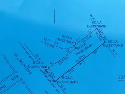 290 SQM Land — Olorundipe Street Obawale, Ogba, Ikeja, Lagos