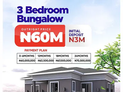 Luxury 3 Bedroom Bungalow — Mowe Ofada, Mowe Ofada, Ogun