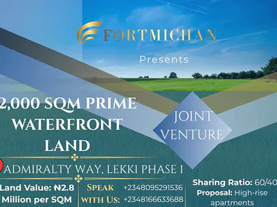 2, 000 SQM Prime Waterfront Land — Lekki, Lagos