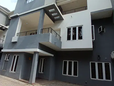 Under Renovation 4 Bedroom Terrace Duplex with a Room BQ — Guzape Abuja Diplomatic Zone, Guzape District, Abuja