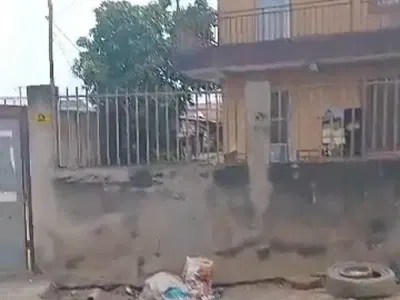 Land Facing a Tarred Road + Demolishable — Ogba, Ikeja, Lagos