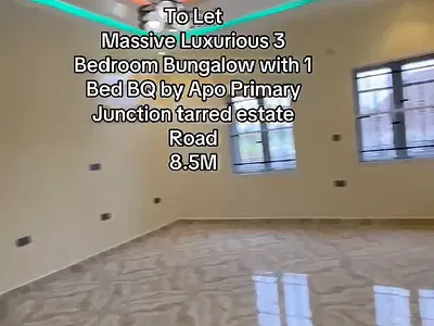 Luxurious Brand New 3 Bedroom Bungalow with 1 Bedroom BQ — Apo Primary Junction on the New Express Road*, Apo, Abuja
