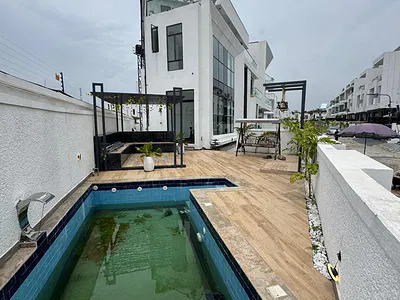 Luxurious and Beautiful 5 Bedroom Duplex with a BQ, Pool, Cinema, Gym — Lekki, Lagos