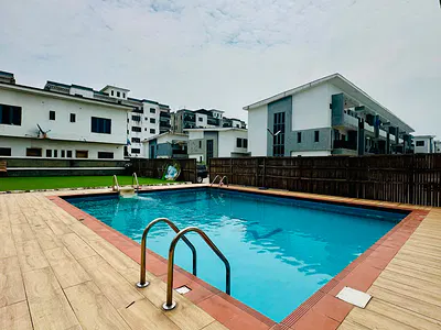 Luxury 2 Bedroom Maisonette with Swimming Pool + Play Area + 24/7 — Lekki, Lagos