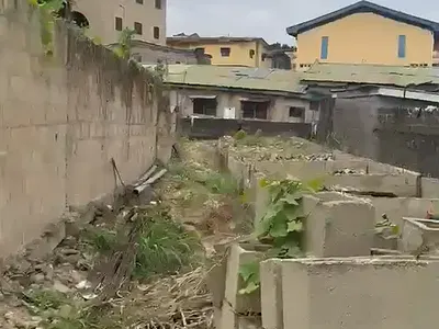 A Vacant Land with Borehole and Soil Test Result in a Secure Environment — L&K Busstop, Oworonshoki, Kosofe, Lagos