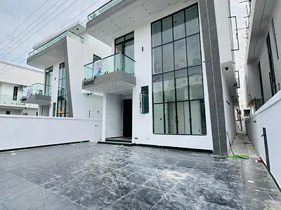 Luxury 5 Bedroom Fully Detached Duplex with Pool & BQ — Chevron, Lekki, Lagos