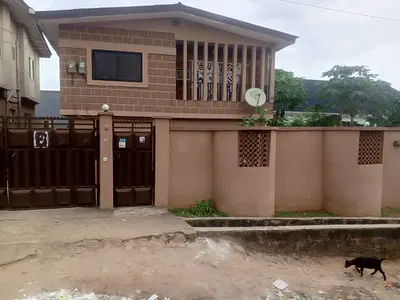 A Block of Flats Consisting of 3 & 2 Bedrooms Flats Up and Down on Half Plot — Cashman Street Ojodu Abiodun, Ojodu, Lagos