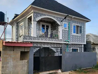 Block of 2bedroom Downstairs and 2 Bedroom Upstairs with Dinning — Abule Iroko, Near Alakuko Ajegunle, Alakuko, Ifako-Ijaiye, Lagos