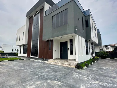 5 Bedroom Detached Duplex with BQ, Swimming Pool, Cinema, Solar, Roofto — Royal Garden, Ajah, Lagos
