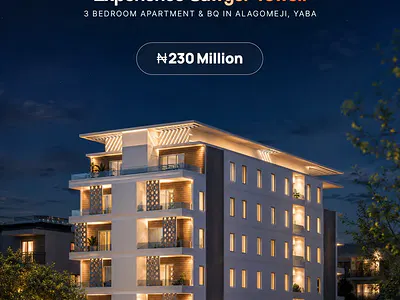 Masterpiece 3 Bedroom Luxury Apartment with BQ — Yaba, Lagos