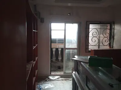Massive Shop Upstairs with Pop Directly Facing the Road — Ado, Ajah, Lagos