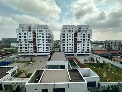 Newly Built 3 Bedroom Flat on 5th with Lovely City View — Ikate Elegushi, Lekki, Lagos
