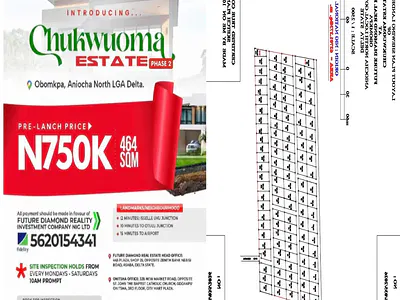 464SQM Residential Land Secure Your Future Today — Obomkpa, Aniocha North Lga, Delta State, Aniocha North, Delta