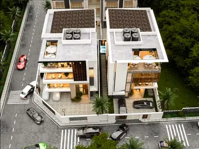 Water View 5 Bedroom Detached Houses on 4 Floors with Exclusive Off-P — Ikoyi, Lagos