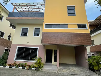 Impeccable 4 Bedroom Semi-Detached Home +office Space, Gym — Oniru, Victoria Island (VI), Lagos