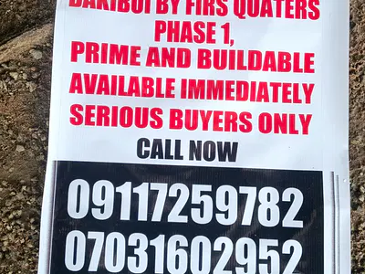 883SQM Land — Jabi Dakibui by Firs, Jabi, Abuja