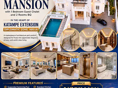 Exquisitely Built 8 Bedrooms Luxurious Mansion — Katampe Extension, Katampe, Abuja