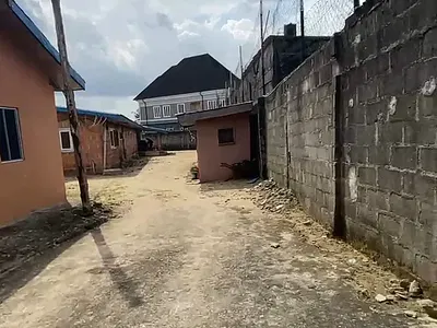 Well Located Fenced and Gated Mixed-Used Land with Structure — Woji, Port Harcourt, Rivers
