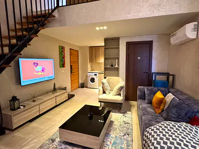 Modern Studio Loft Apartment with Balcony — Yaba, Lagos