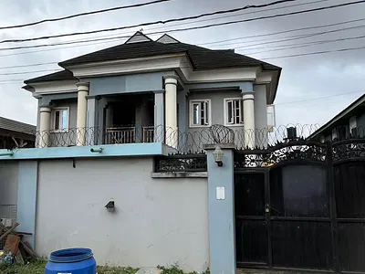 Self Compound 4 Bedroom Semi Detached Duplex with BQ — Ikeja, Lagos