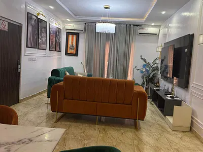 3 Bedroom Flat with Furniture and Ac — Meadow Hall Way, Ikate, Lekki, Lagos