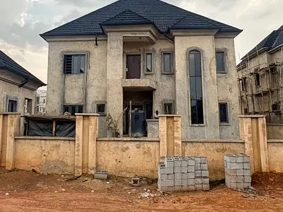 Distress 5 Bedroom Fully Detached Duplex with Attached BQ — Wuye, Abuja