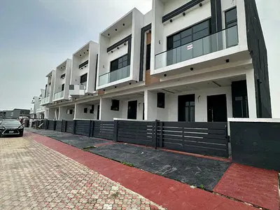 4 Bedroom Terraced Duplex with Fully Fitted Open Kitchen — Lekki, Lagos