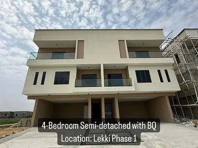 4 Bedroom Semi Detached with BQ — Lekki Phase 1, Lekki, Lagos