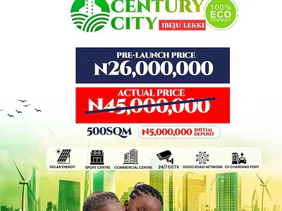 Land — Century City, Labour City Sheme, Free Trade Zone, Ibeju Lekki, Lagos