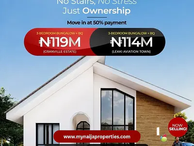 Premium 3 Bedroom Houses with Flexible 5 Year Mortgage Payment Plan — Lekki, Lagos
