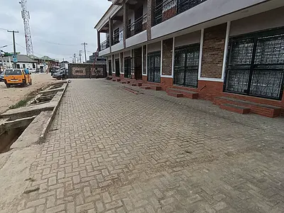 Newly Built Spacious Shop Pop Ceiling 2 Toilet All Tiles Floor — Alimosho, Lagos
