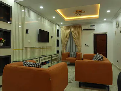 Furnished 3 Bedrooms with BQ — Rock Drive, Lekki Phase 1, Lekki, Lagos