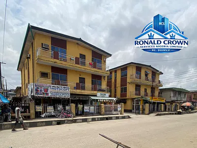 Solid Building with 5 Units of 3 Bedroom Flat with a Mini Flat & 2 Shops — Surulere, Lagos