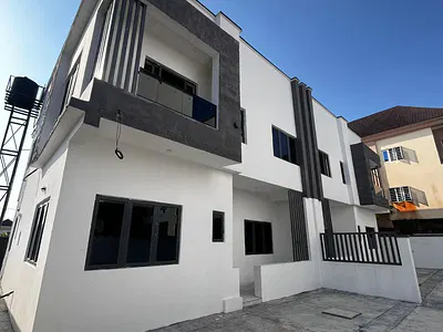 Brand New 4 Bedroom Semi Detached Duplex with BQ — Abraham Adesanya, Ajah, Lagos
