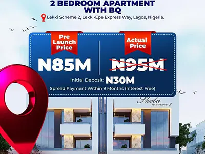 Smart Home 2 Bedroom Luxury Apartment with Boy's Quarters — Lekki, Lagos